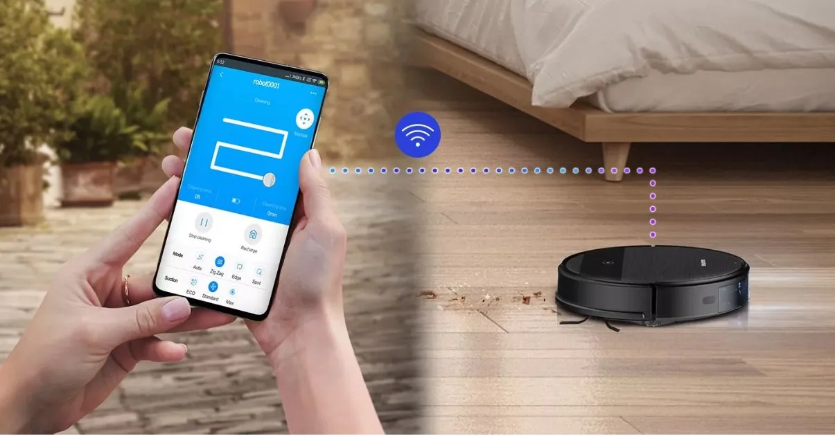 celuar fazendo a rota do robo