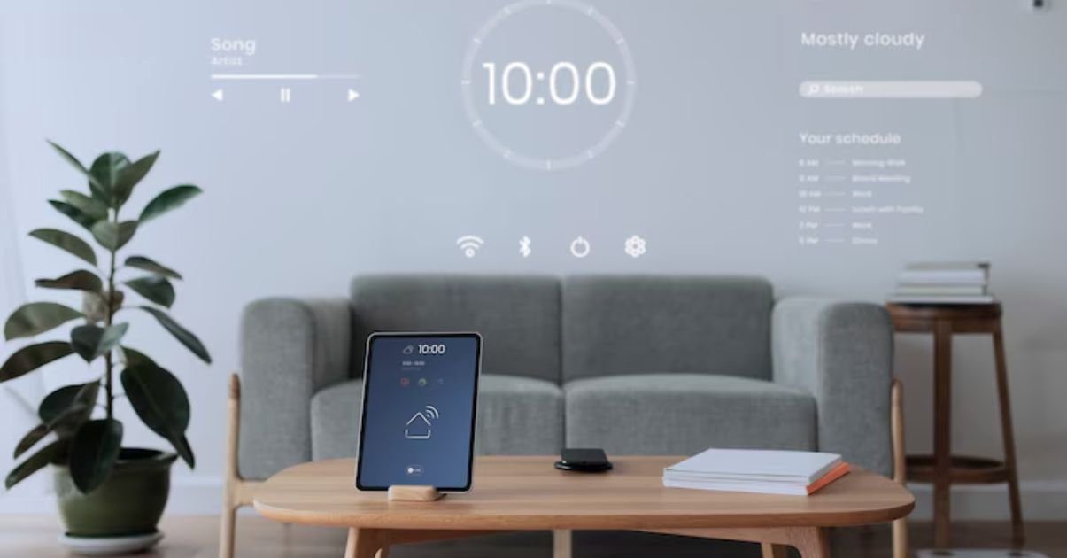 Assistente virtual controlando automação residencial em 2025